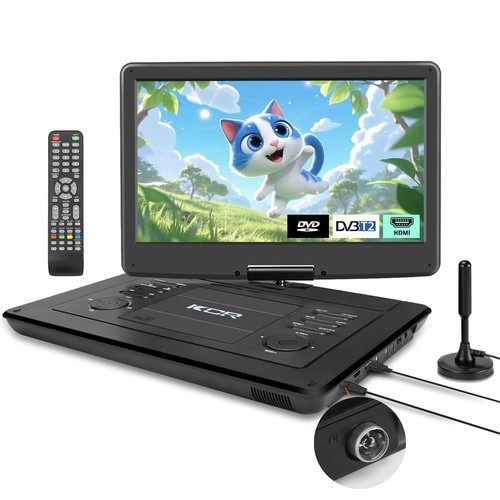 Kcr inch portable dvd - 15.6, dvd/tv